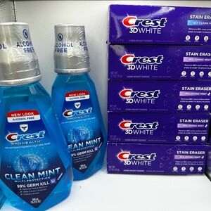 Crest Pro-Health Clean Mint Mouthwash - Blue